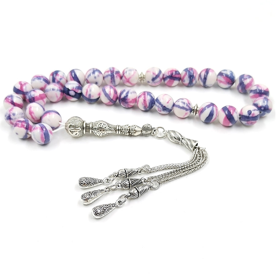 سبحة حجر جاسبر لون مميزه