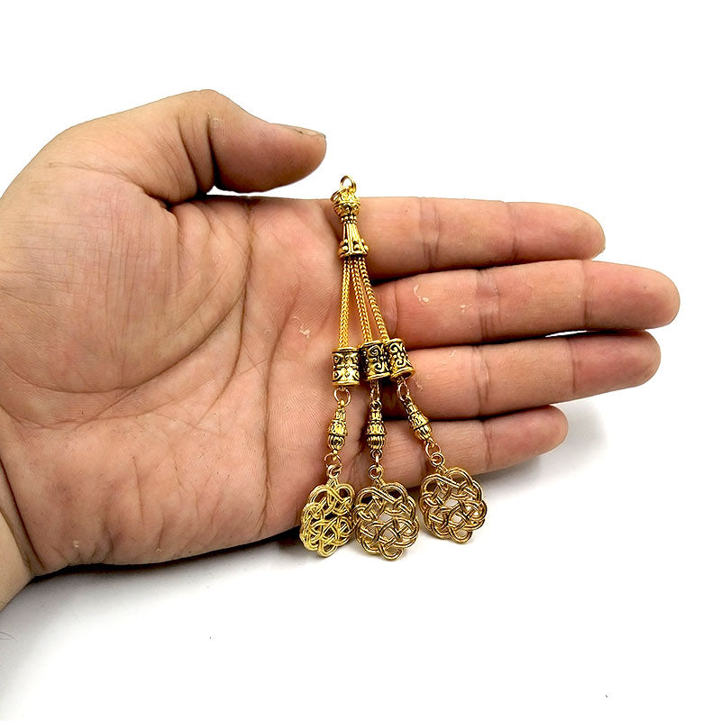 سبحة طربزونات المعدنية ذهبية