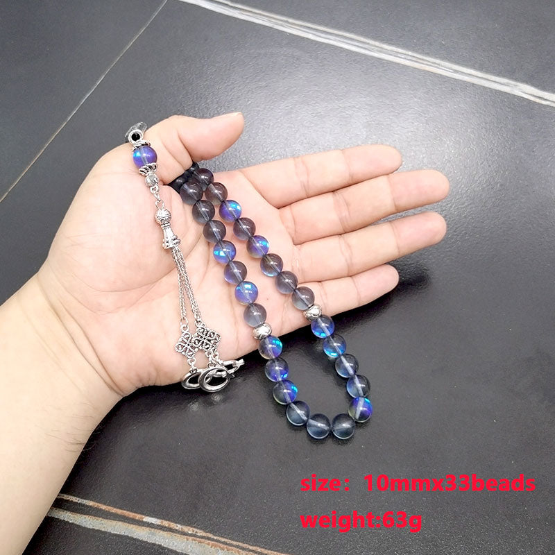 سبحة نسائيه كريستال ازرق مميزه