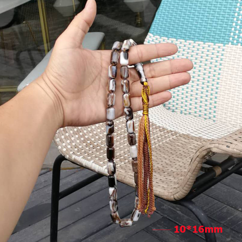 سبحة رجاليه مستكة اسود مع كركوشة يدويه