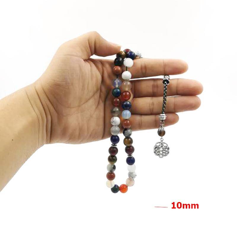 Tasbih From 12 natural gemstones stone beads - Bashatasbih