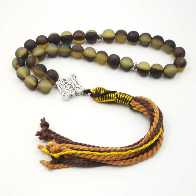 سبحة مستكة بلون قرون البقر