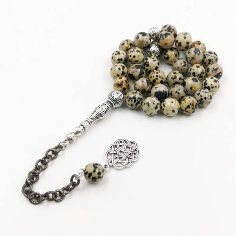 Natural BALMATINE JAPER Stone tasbih Muslim Bracelets Man's misbaha Gift prayer beads islam Jewelry Saudi Fashion Accessories - Bashatasbih