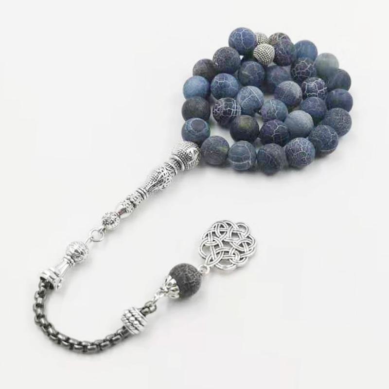 Tasbih Natural agate stone 33 66 99 prayer beads - Bashatasbih
