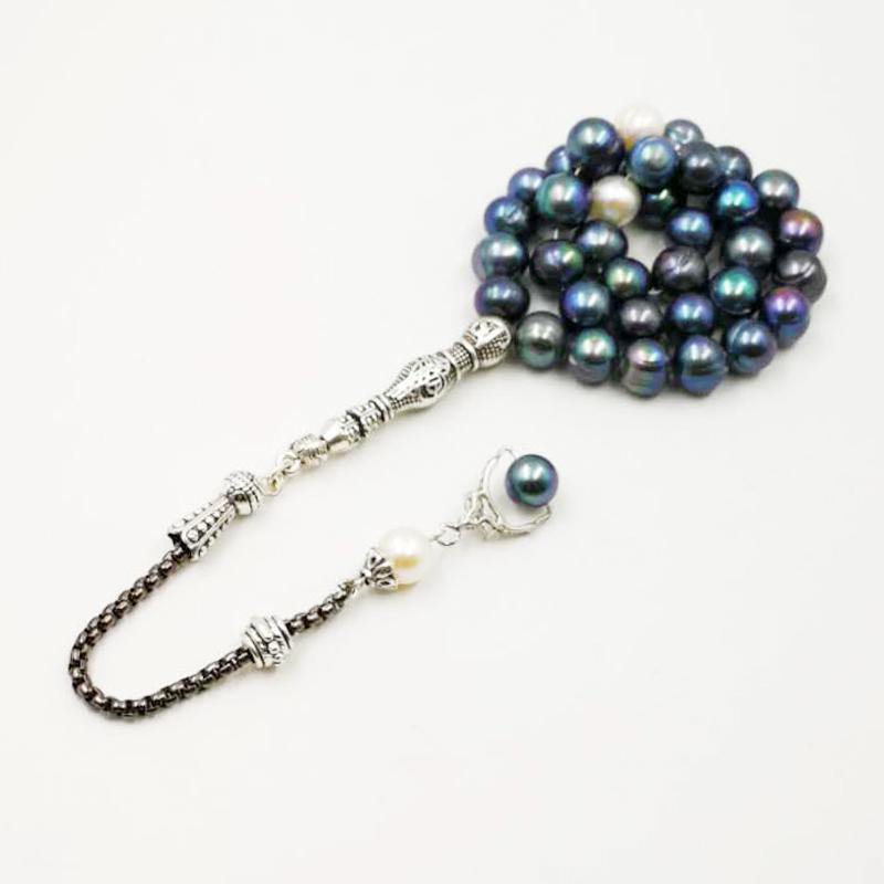 سبحة لولو طبيعي لولو اسود مع الاكسسوار المميزه - Albashan