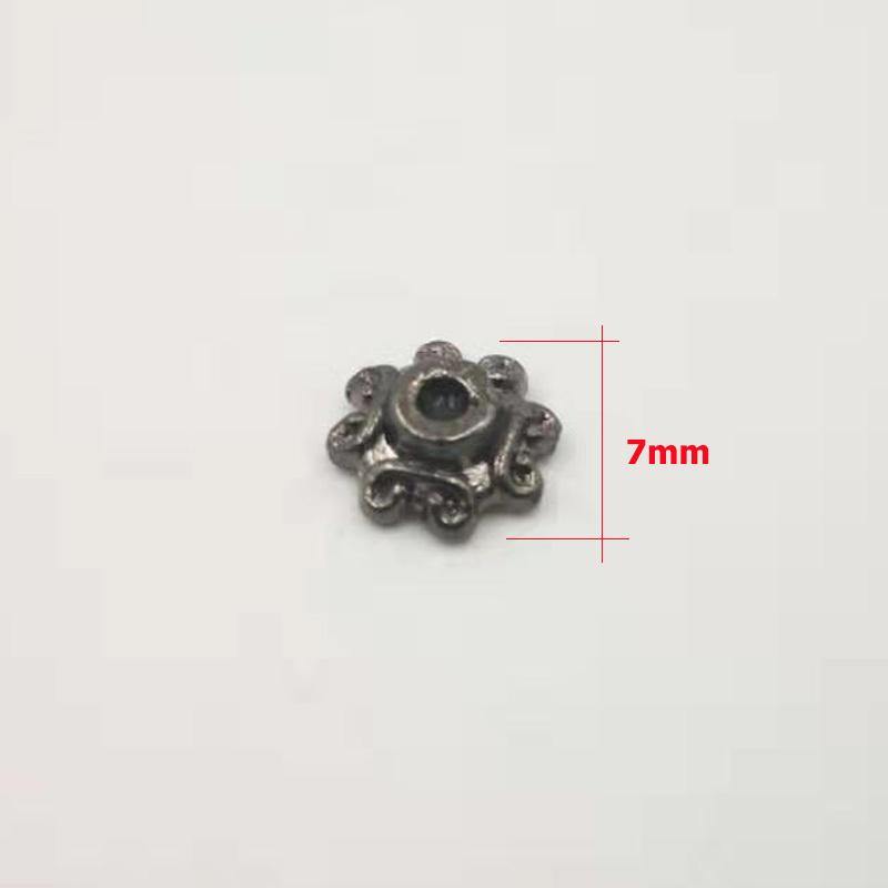 Black alloy parts making tasbih Metal fittings tassels cap Tasbih accessories muslim misbaha Black beads - Bashatasbih