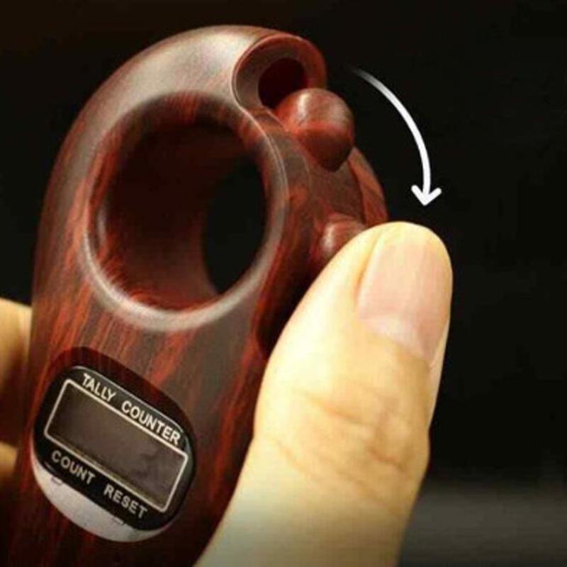 wood color Electronics Tasbih prayer beads misbaha digital Man or Woman sabh Automatic masbaha - Bashatasbih