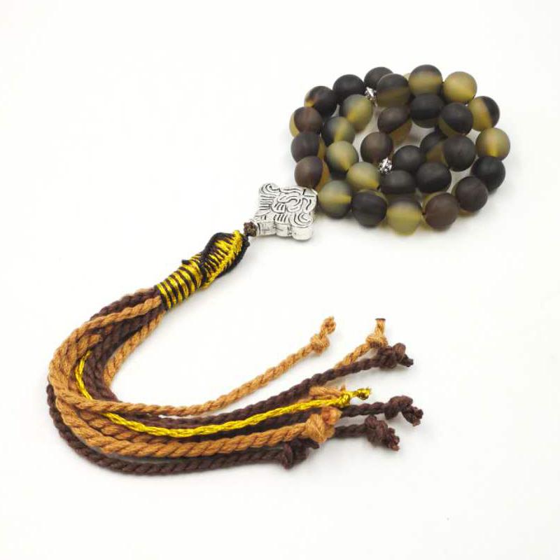 سبحة مستكة بلون قرون البقر