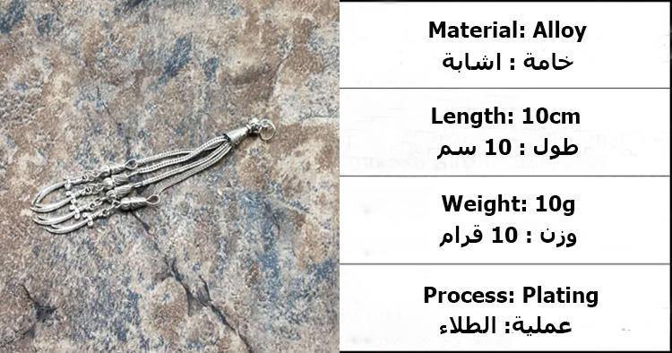 شرابة السبحة معدنية بالاكسسوار 4 سيف - Albashan