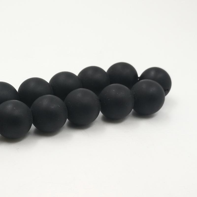 Natural Frosted black agate tasbih with Red Agates Man's misbaha Special Metal tassel Onxy 33 45 66 99 prayer beads Bracelets - Bashatasbih