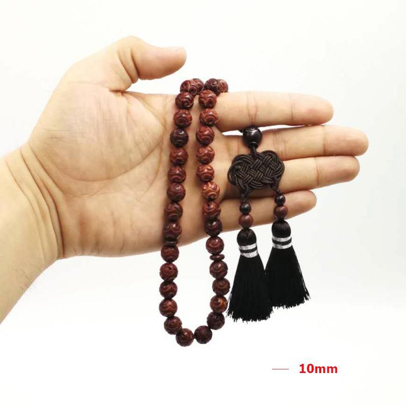 Natural Zambian sandalwood Tasbih 33 beads (no smell) Man's Misbaha Blood sandalwood Misbaha Bracelets continuously updated - Bashatasbih