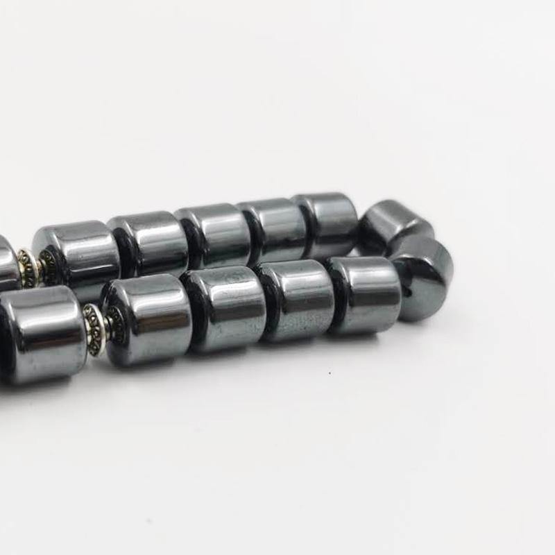 سبحة حجر هيماتيت مع طربزونة اسود - Albashan