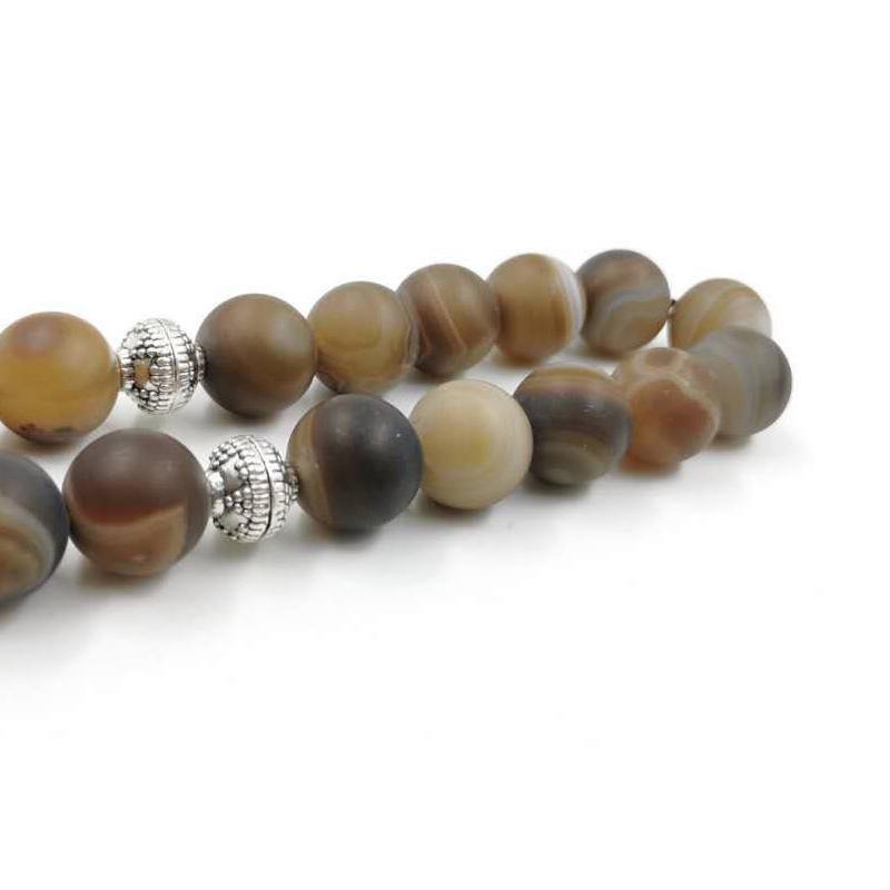 Big Tasbih Natural agates stone 33 Prayer bead misbaha Special Rosary Muslim Accessories jewelry bracelet islamic gifts - Bashatasbih