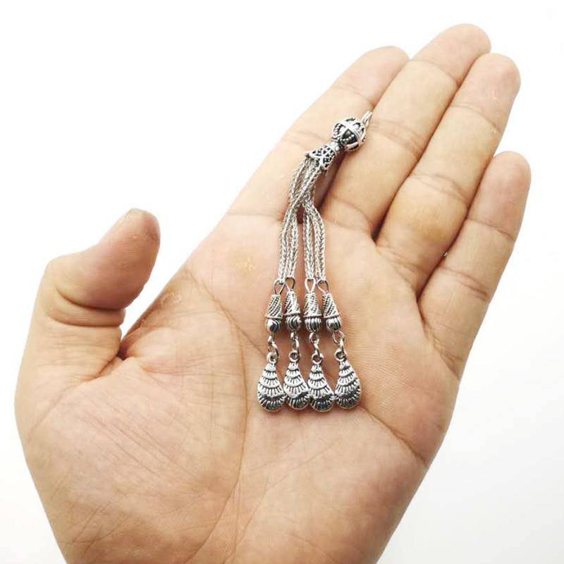 شرابة السبحة معدنية بالاكسسوار صدف 4 سلسلة - Albashan