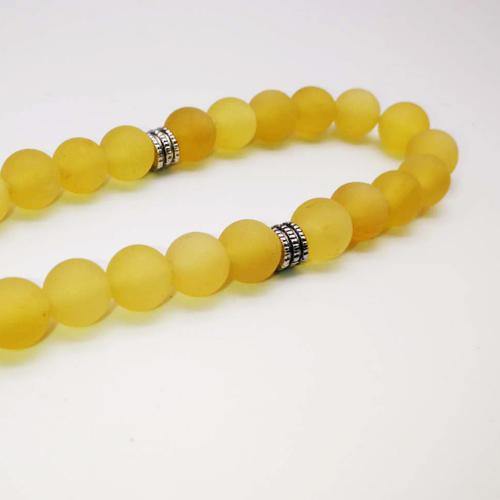 Tasbih Natural horn with wolf teeth - Bashatasbih