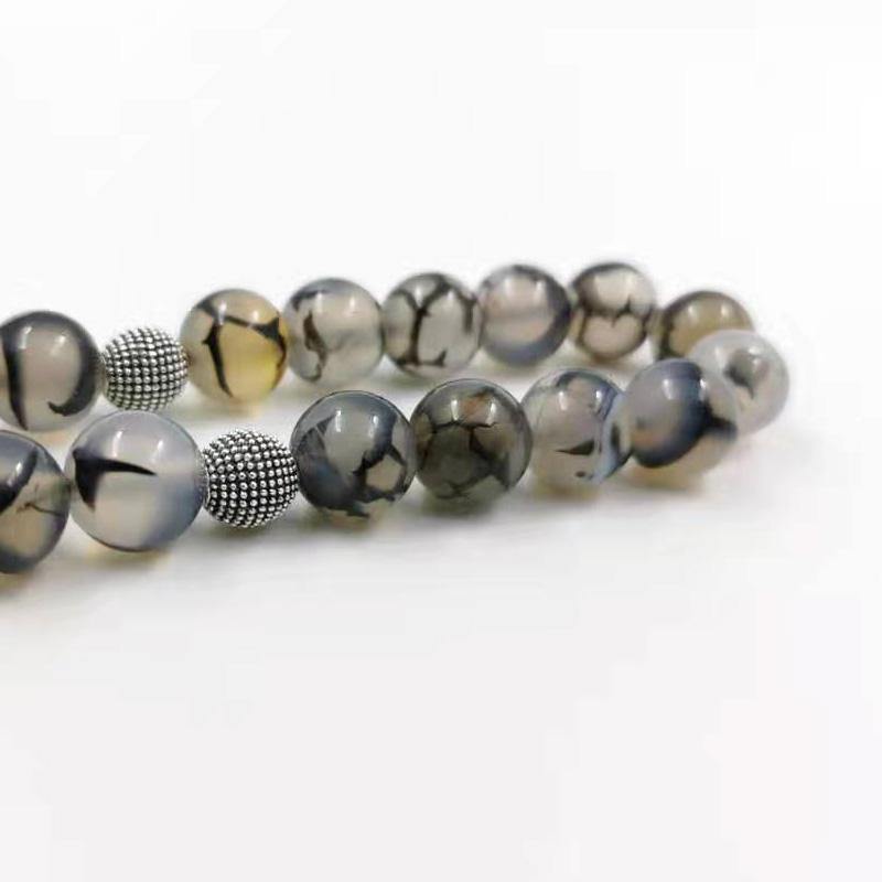 New Natural agates Tasbih Muslim gift Islam rosary misbaha 33 66 99beads with Cotton tassels islamic bracelet - Bashatasbih