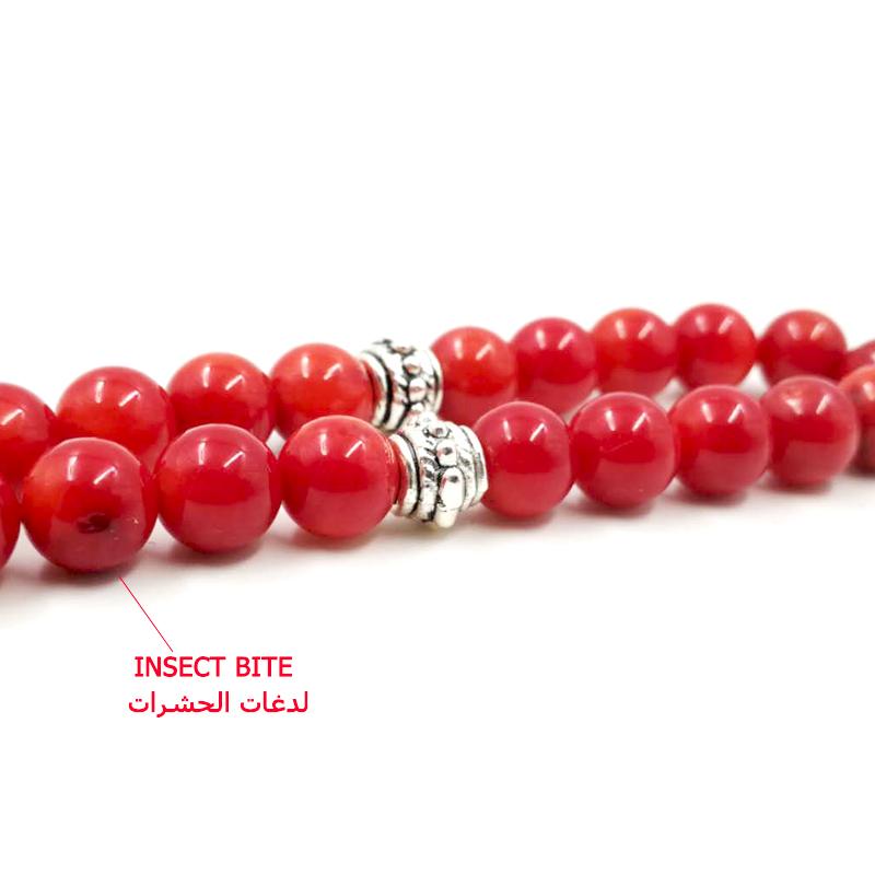 Women's Rosary Muslim Natural coral and coral reef tassel Tasbih Eid gift For wife Everything is new Fashion Women's Bracelets - Bashatasbih