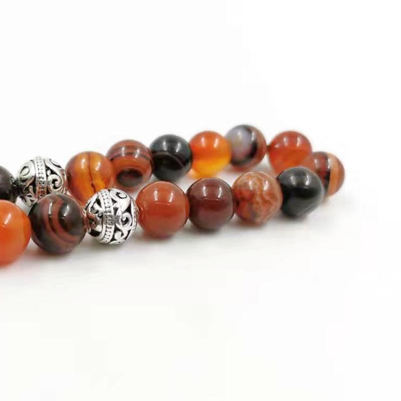 2020 New style Tasbih Natural agates Man's Muslim rosary 33 misbaha arab fashion bracelet prayer beads masbaha Islamic Jewelry - Bashatasbih