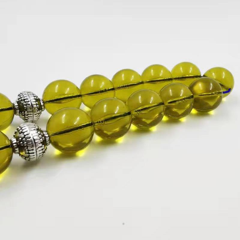 Tasbih Ambers Color Resin Muslim Bracelets Islam Rosary handmade Kuwait Fashion jewelry 33 45 51 66 99 prayer beads Misbaha - Bashatasbih