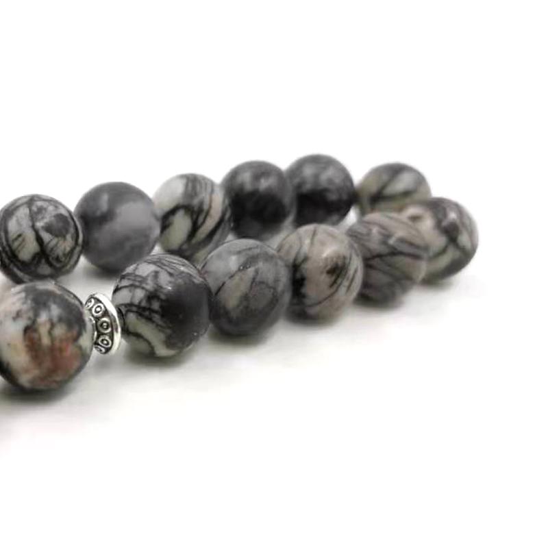 Natural Zebra stone tasbih with Mashallah Pendant Muslim man misbaha prayer beads 33 66 99beads Arabic fashion Rosary - Bashatasbih