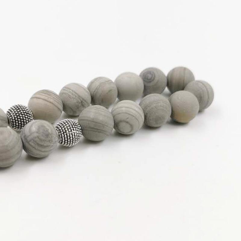 Natural GRAIN STONE tasbih Muslim GIFT man misbaha prayer beads 33beads EID Ramadan gifts Arabic fashion bracelet Jewelry Rosary - Bashatasbih