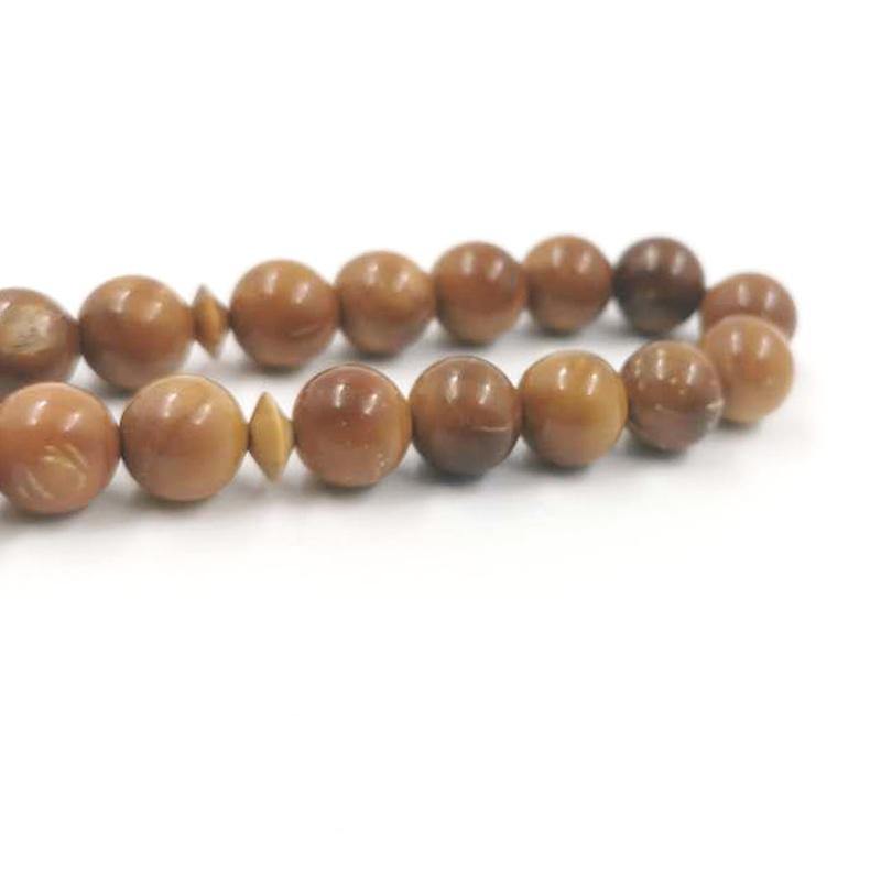 8mm Natural cuka wood Tasbih 33-45-66-99beads - Bashatasbih