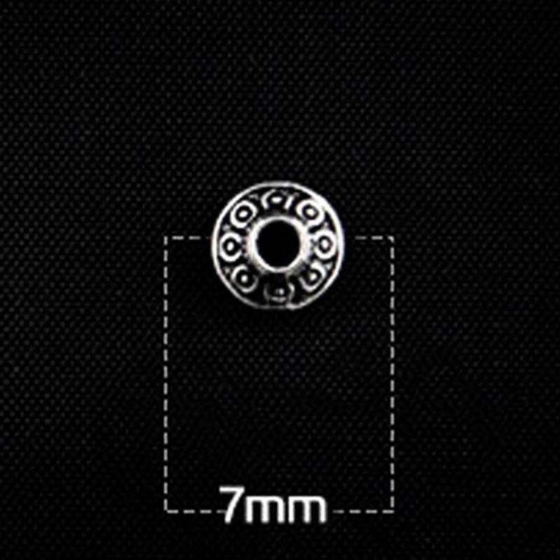 خرز فواصل لون فضي و ذهبي - Albashan