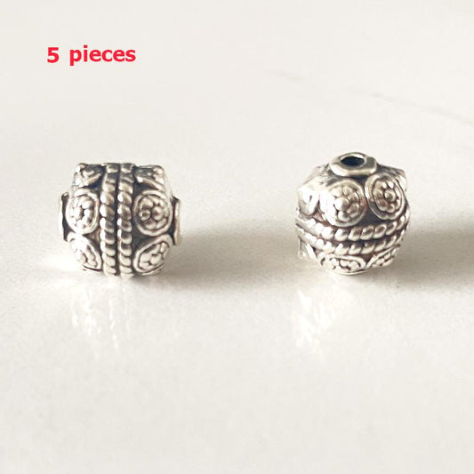 خرز فواصل معدنية 5 حبة 12 ملي اجواء للمسبحة