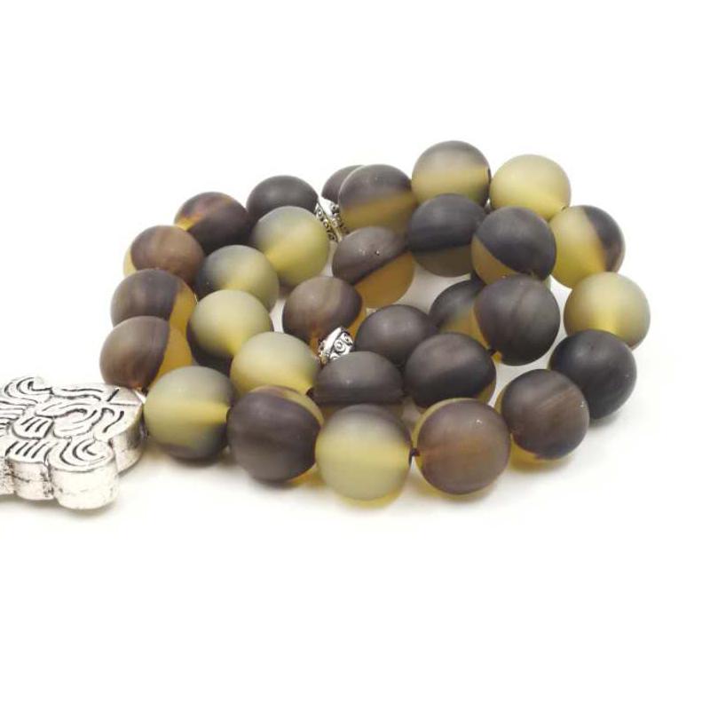 سبحة مستكة بلون قرون البقر