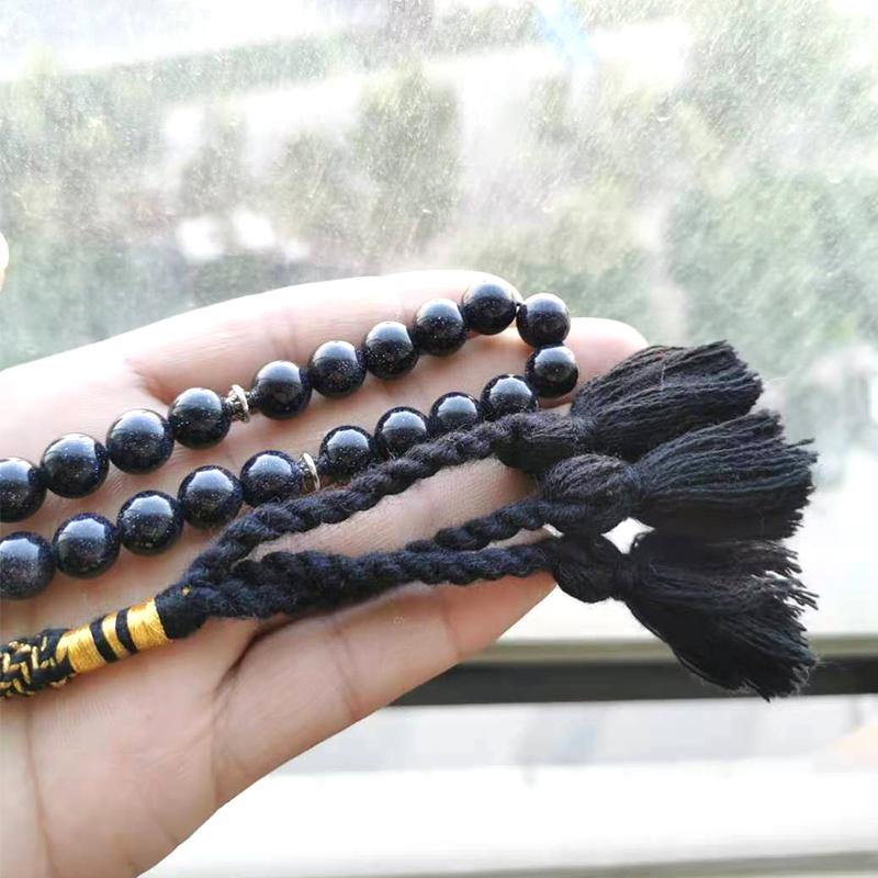 سبحة خحر نحومي ازرق مع شعار سعودية - Albashan