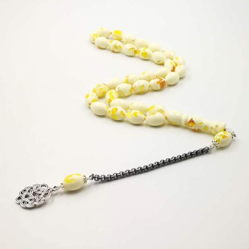 New Style tasbih 33 45 66 99 beads Gift for Eid al-Adha Metal Trabzon tassel Man's islam bracelet Misbaha - Bashatasbih