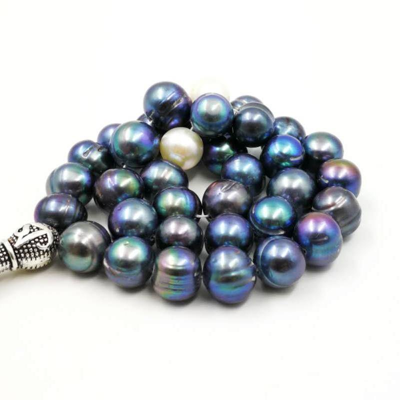 سبحة لولو طبيعي لولو اسود مع الاكسسوار المميزه - Albashan