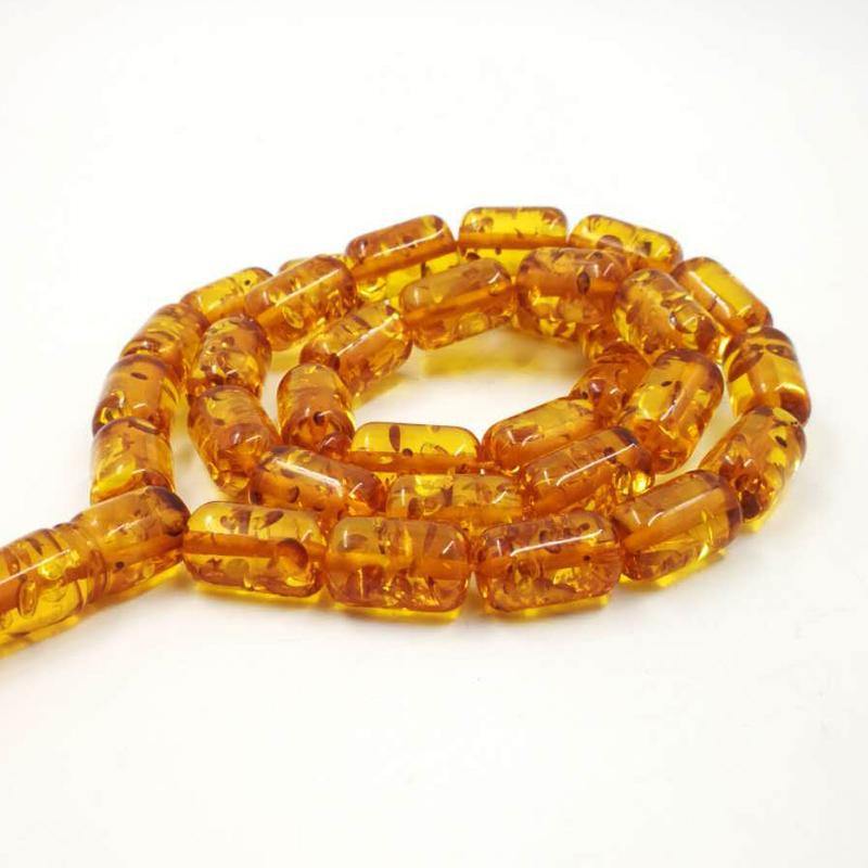 Ambers Color Resin tasbih Muslim rosary Popular Style metal tassels Luxury gift for Eid Father present Men's Bracelets - Bashatasbih