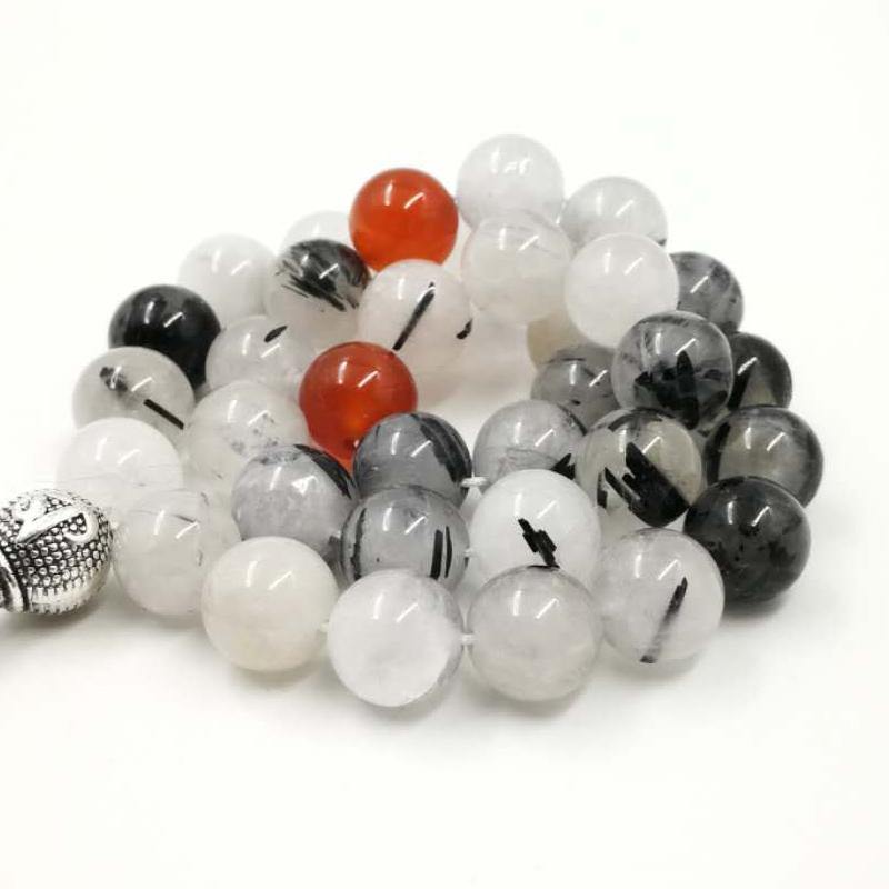 Natural Quartz with agates Tasbih Valuable gfit For Ramadan Tesbih 33 66 99 Muslim misbaha Man's bracelets 2019 luxurious Rosary - Bashatasbih
