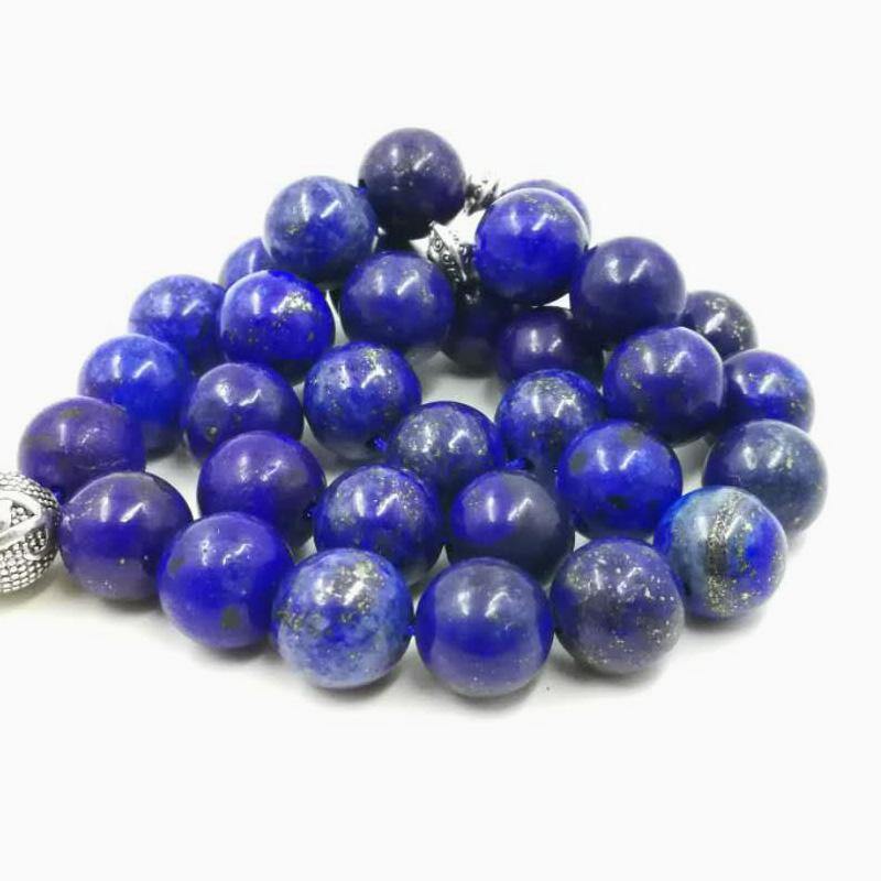 سبحة السعودية والإمارات حجر اللازورد الطبيع - Albashan