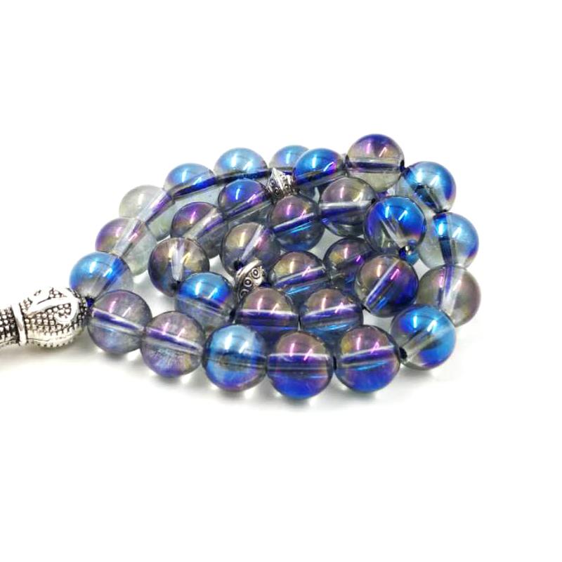 سبحة نسائيه كريستال ازرق مميزه