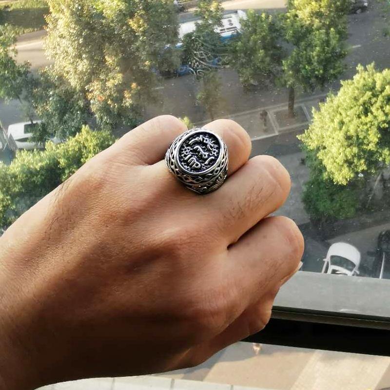 خواتم رجاليه الاسلامية لون فضي و ذهبي - Albashan