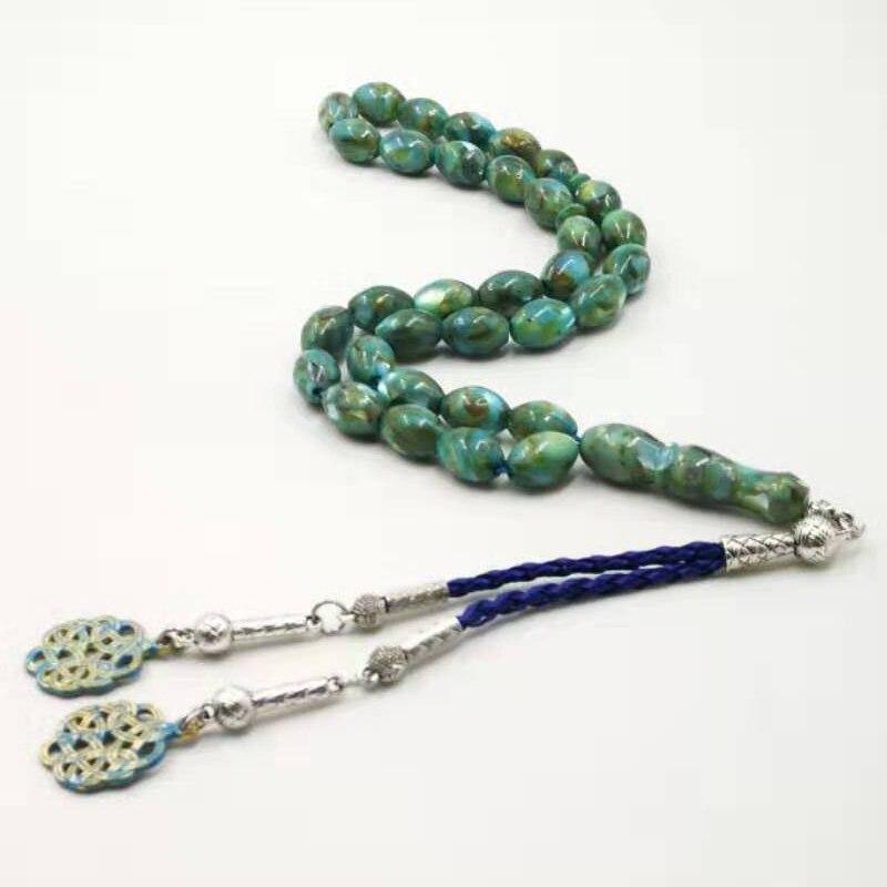 سبحة جديد صدف تسبيح مستكت داخل صدفة رجل مسلم سوار 33 رأس مسبحة صدفة بحر طبيعي مجوهرات إسلامية - Albashan