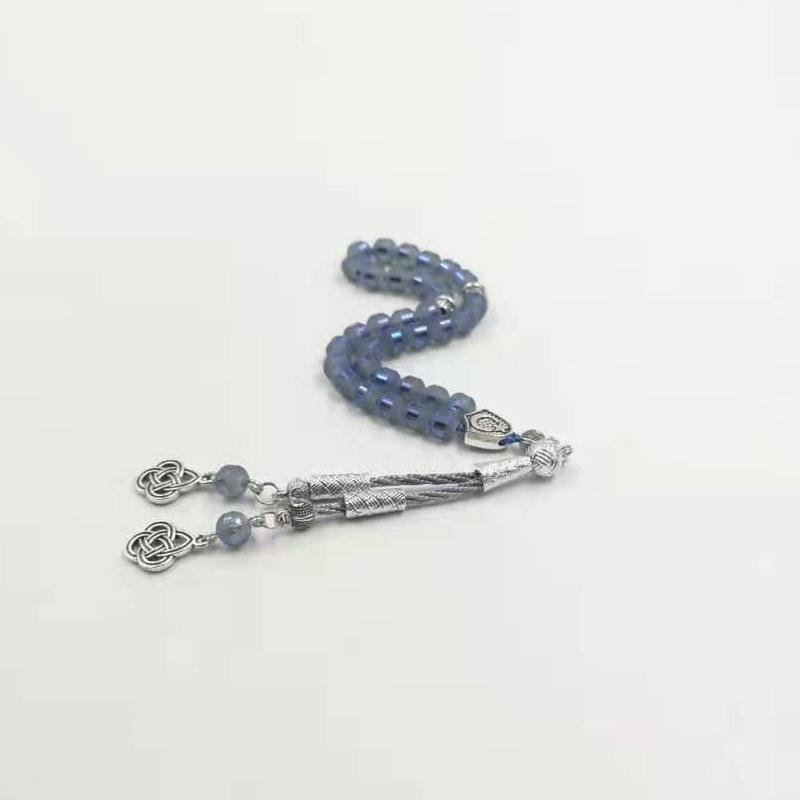 سبحة كريستال ازرق 6 ملي حجم صغير - Albashan