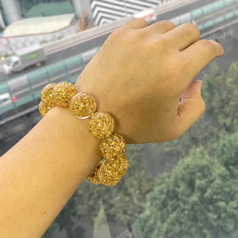 سوار رقائق الذهب حجم كبير اساور ذهبيه فخمة