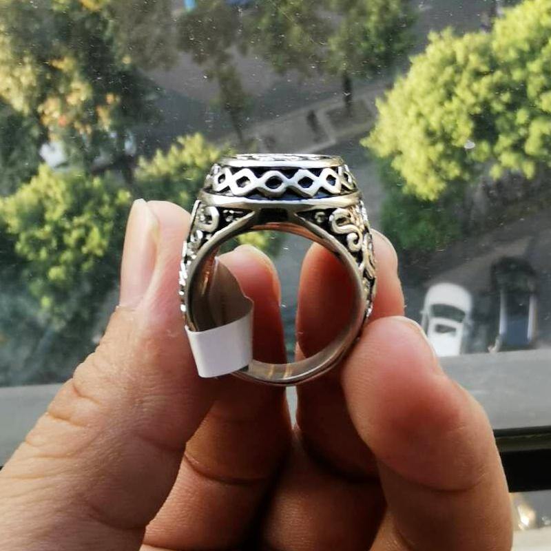 خواتم رجاليه الاسلامية لون فضي و ذهبي - Albashan