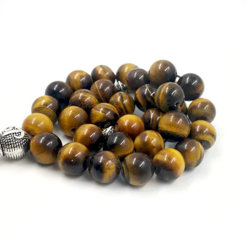 Tasbih 2019 style Tiger eyes natural stone rosary islam New style prayer beads 33 66 99 beads tasbih prayer - Bashatasbih