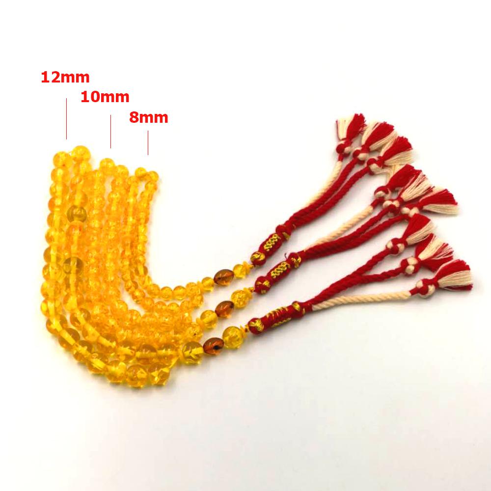 Ambers Color Tasbih with insect bead 33 66 99beads Royal handmade tassels Turkish design Man's Tesbih Misbaha Muslim Rosary - Bashatasbih