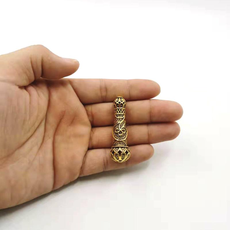 ماذنة السبحة حجم كبير امام المسبحة خرز معدنية الاكسسوار الاسلامية
