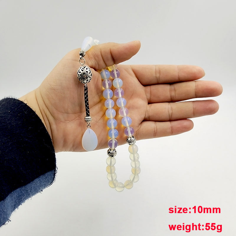 سبحة حجر أوبال الاكسسوار رمضان مميزه