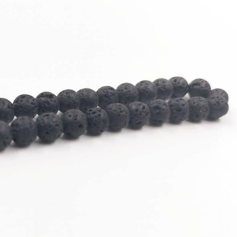 99 Natural Lava beads Tasbih Volcanic stone - Bashatasbih
