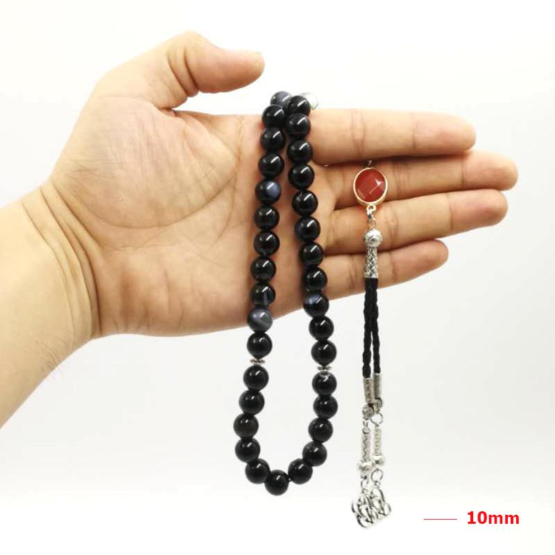 Agates Tasbih Man's bracelets misbaha prayer beads 33 66 99 accessories Personality Gift for Muslim man or women - Bashatasbih
