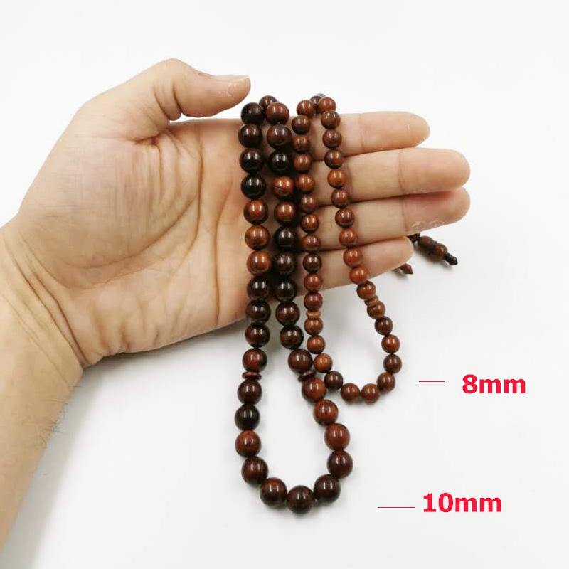 Natural Wood Cook Tasbih Man's Misbaha prayer beads 33 beads 2 SIZE Rosary - Bashatasbih