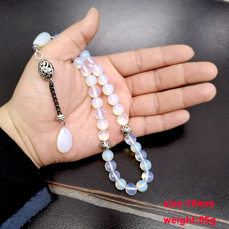 سبحة حجر أوبال الاكسسوار رمضان مميزه