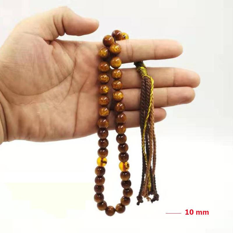 Muslim Man's Resin Tasbih 33 66 99beads with insect beads Turkey Royal handmade tassels New design Misbaha Muslim Rosary - Bashatasbih